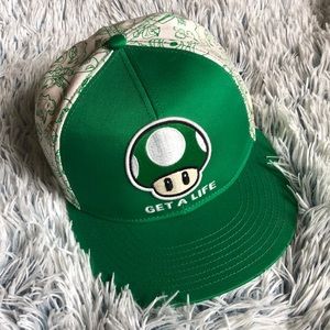 Super Mario Flat Brim Baseball Hat